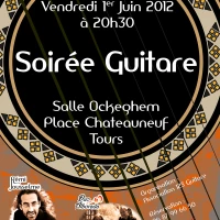 Affiche d'une soirée guitare sur Tours en 2012